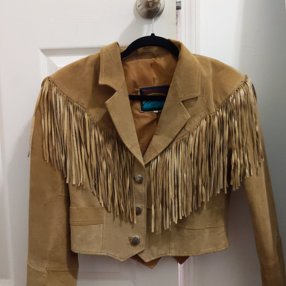 Vintage Pioneer Wear fringe jacket - rare